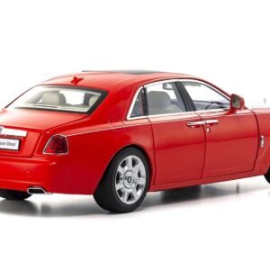 Rolls-Royce Ghost Red with Silver Metallic Hood 1/18 Diecast Model Car by Kyosho