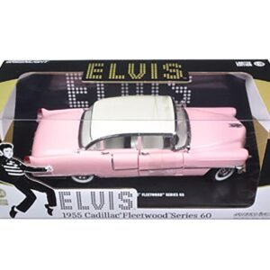 1955 Pink Cadillac Fleetwood Series 60 Special "Elvis Presley" 1/18 Diecast Model Car by Greenlight