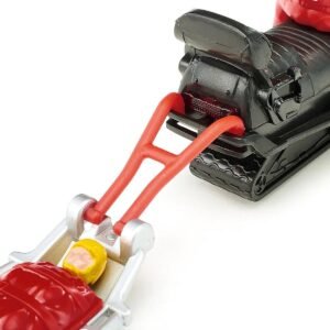 Snow Mobile Blue with Rescue Sledge and 2 Figures Diecast Model by Siku