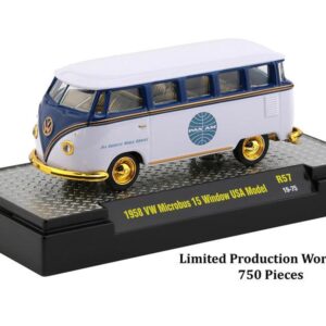 "Auto Trucks" Set of 6 pieces Release 57 "Pan American World Airways" (Pan Am) IN DISPLAY CASES 1/64 Diecast Model Cars by M2 Machines