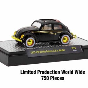 "Auto Meets" Set of 6 Cars IN DISPLAY CASES Release 76 Limited Edition 1/64 Diecast Model Cars by M2 Machines