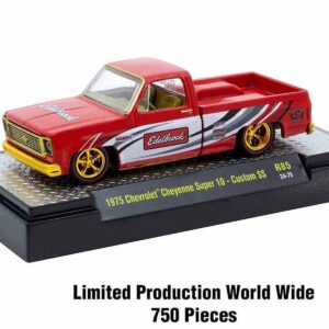 "Auto Meets" Set of 6 Cars IN DISPLAY CASES Release 85 Limited Edition 1/64 Diecast Model Cars by M2 Machines