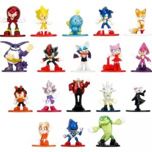 "Sonic The Hedgehog" Set of 18 Diecast Figures "Nano Metalfigs" Series by Jada