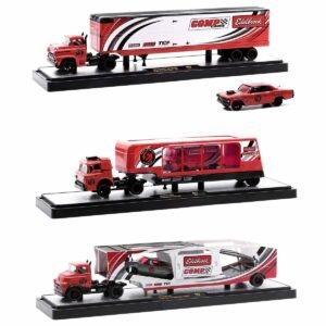 Auto Haulers Set of 3 Trucks Release 54 Limited Edition to 8400 pieces Worldwide 1/64 Diecast Model Cars by M2 Machines