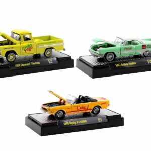 "Sodas" Set of 3 pieces Release 24 Limited Edition to 8750 pieces Worldwide 1/64 Diecast Model Cars by M2 Machines