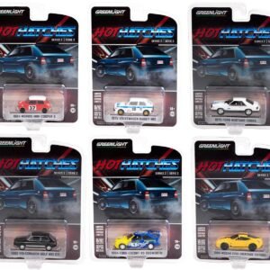 "Hot Hatches" Set of 6 pieces Series 2 1/64 Diecast Model Cars by Greenlight