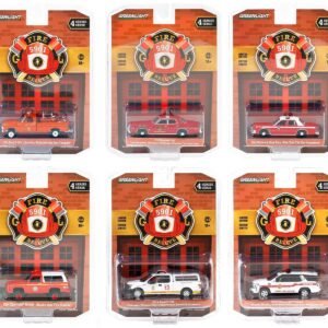 "Fire & Rescue" Set of 6 pieces Series 4 1/64 Diecast Model Car by Greenlight