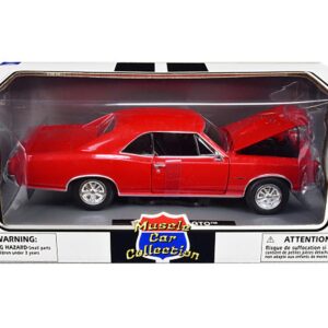 1966 Pontiac GTO Red "Muscle Car Collection" 1/25 Diecast Model Car by New Ray