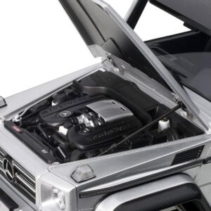 Mercedes Benz G500 4X4 2 Silver 1/18 Model Car by Autoart