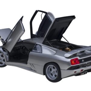 Lamborghini Diablo SE30 Jota Titanio Silver Metallic 1/18 Model Car by Autoart