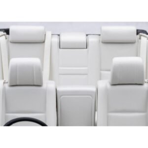 Toyota Century Open Car Convertible RHD (Right Hand Drive) Black with White Interior 1/18 Model Car by Autoart