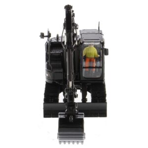 CAT Caterpillar 315 Track Type Hydraulic Excavator Special Black Finish with Operator "High Line" Series 1/50 Diecast Model by Diecast Masters