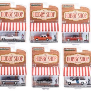 "The Hobby Shop" Set of 6 pieces Series 15 1/64 Diecast Model Cars by Greenlight