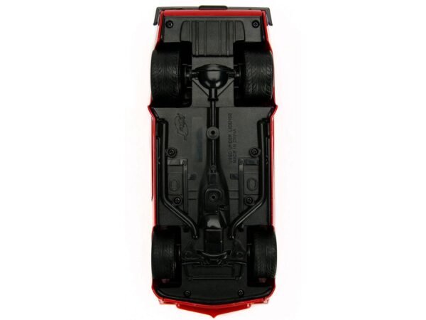 1972 Pontiac Firebird Red with Black Hood Stripe "Bigtime Muscle" Series 1/24 Diecast Model Car by Jada