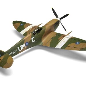 Level 4 Model Kit Supermarine Spitfire Mk.VIII Fighter Aircraft with 3 Scheme Options 1/24 Plastic Model Kit by Airfix