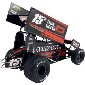 Winged Sprint Car #15H Sam Hafertepe Jr. "True North .Bet" Hill's Racing "World of Outlaws" (2024) 1/18 Diecast Model Car by ACME
