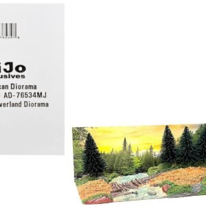 "Overland Off-Road" Diorama with Forest Background for 1/64 Scale Models by American Diorama