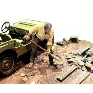 "4X4 Mechanic" Figure 4 for 1/18 Scale Models by American Diorama