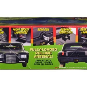 Skill 2 Model Kit Black Beauty "The Green Hornet" (1966–1967) TV Series with Green Hornet and Kato Figures 1/25 Scale Model by AMT