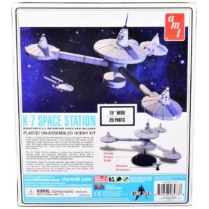 Skill 2 Model Kit K-7 Space Station "Star Trek" (1966-1969) TV Series 1/7600 Scale Model by AMT
