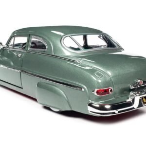 1949 Mercury Eight Coupe Berwick Green Metallic with Green and Gray Interior 1/18 Diecast Model Car by Auto World