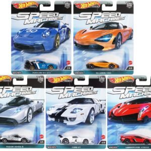 "Speed Machines" 5 piece Set "Car Culture" Series Diecast Model Cars by Hot Wheels