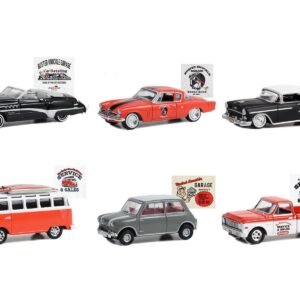 "Busted Knuckle Garage" Series 2 6 piece Set 1/64 Diecast Model Cars by Greenlight