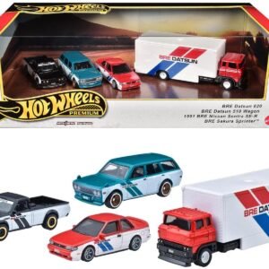 "BRE" Set of 4 pieces Series Hot Wheels "Premium" 2024 Series U Diecast Model Cars by Hot Wheels