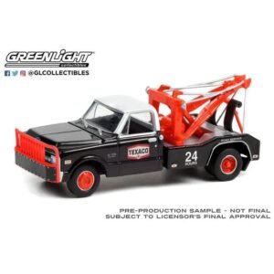 Greenlight - 1970 Chevrolet C-30 Dually Wrecker - Texaco 24 Hour Road Service -1:64 diecast