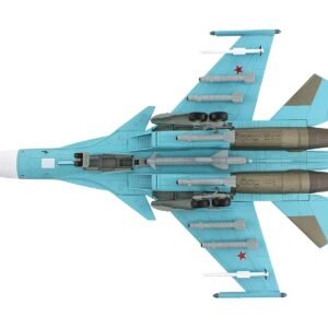 Sukhoi Su-34 Fullback Fighter-Bomber Aircraft "Battle for Kyiv 277th Bomber Aviation Regiment Khurba Air Force Base" (2022) Russian Air Force "Air Power Series" 1/72 Diecast Model by Hobby Master