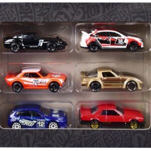 "Japanese Import" 6 piece Set Diecast Model Cars by Hot Wheels