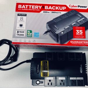 CyberPower Battery Backup 450VA-260Watts