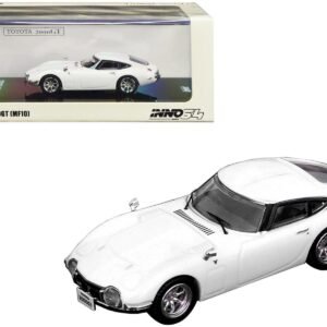 Toyota 2000GT (MF10) RHD (Right Hand Drive) Pegasus White 1/64 Diecast Model Car by Inno Models