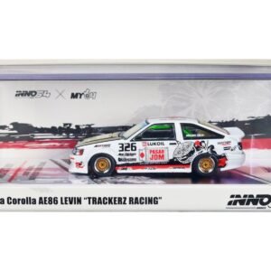 Toyota Corolla AE86 Levin RHD (Right Hand Drive) #326 "Trackerz Racing" 1/64 Diecast Model Car by Inno Models