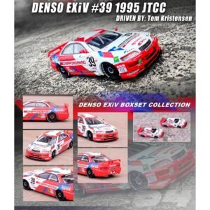 Toyota Corona EXiV #38 Hidetoshi Mitsusada and Toyota Corona EXiV #39 Tom Kristensen RHD (Right Hand Drive) "Nippon Denso" Japanese Touring Car Championship (1995) 2 piece Box Set Collection 1/64 Diecast Model Cars by Inno Models