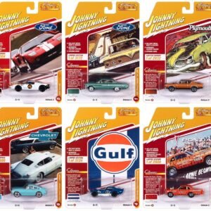 "Classic Gold Collection" 2023 Set B of 6 Cars Release 2 1/64 Diecast Model Cars by Johnny Lightning