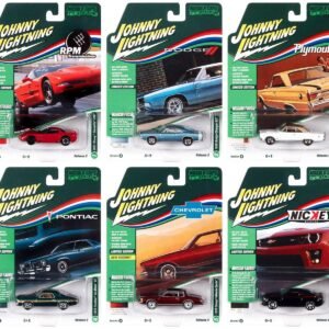 "Muscle Cars USA" 2022 Set A of 6 pieces Release 2 1/64 Diecast Model Cars by Johnny Lightning