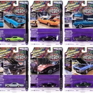 "Muscle Cars USA" 2022 Set B of 6 pieces Release 3 1/64 Diecast Model Cars by Johnny Lightning