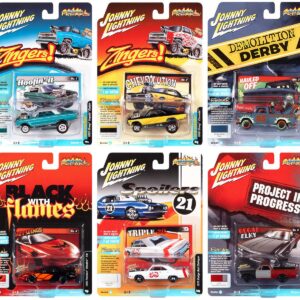 "Street Freaks" 2021 Set A of 6 Cars Release 4 1/64 Diecast Model Cars by Johnny Lightning