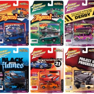 "Street Freaks" 2021 Set B of 6 Cars Release 4 1/64 Diecast Model Cars by Johnny Lightning