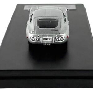 Toyota 2000GT RHD (Right Hand Drive) Silver Metallic 1/64 Diecast Model Car by LCD Models