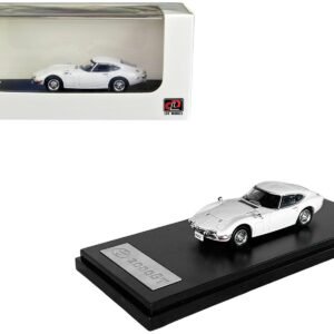 Toyota 2000GT White 1/64 Diecast Model Car by LCD Models