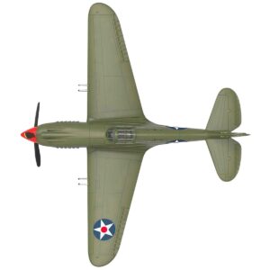 Curtiss P-40B Warhawk Aircraft "Hawaii" (1945) United States Army Air Forces "Planes of World War II" Series 1/72 Diecast Model Airplane by Luppa