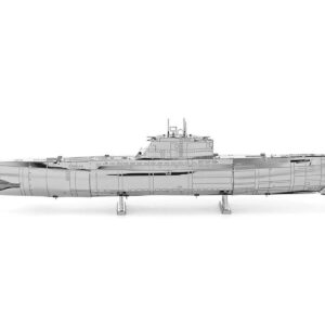 Model Kit German U-Boat Type XXI Submarine (Challenging Difficulty) Steel Model by Metal Earth