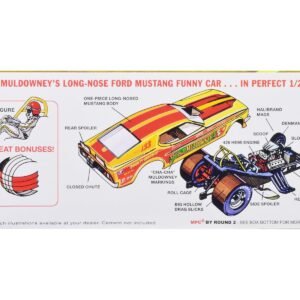 Skill 2 Model Kit Ford Mustang Long Nose Funny Car "Shirley Muldowney" 1/25 Scale Model by MPC