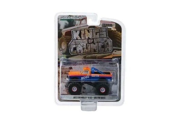 Greenlight - Kings of Crunch - 1972 Chevy K-10 Monster Truck - AM/PM Boss Pkg