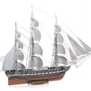 Model Kit USS Constitution Warship (Challenging Difficulty) Steel Model by Metal Earth