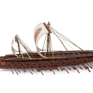 Model Kit Greek Trireme Warship (Expert Difficulty) Steel Model by Metal Earth