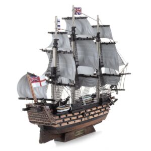 Model Kit HMS Victory British Navy Ship (Challenging Difficulty) Steel Model by Metal Earth