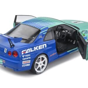 Nissan Skyline GT-R (R34) RHD (Right Hand Drive) #1 Hironori Takeuchi - Yuji Tachikawa "Falken" JGTC (Japan Grand Touring Championship) (2001) "Competition" Series 1/18 Diecast Model Car by Solido